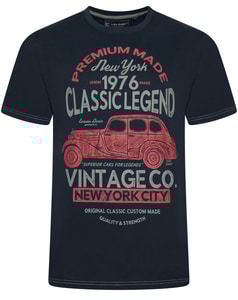 KAM Classic Legends Print T-Shirt Carbon